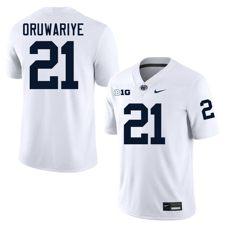 Amani Oruwariye Penn State Jersey,PSU Nittany Lions #21 Amani Oruwariye Football Uniforms-White